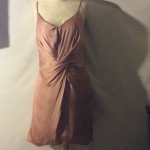 Tallulah bronze twist front evening minibdress # M